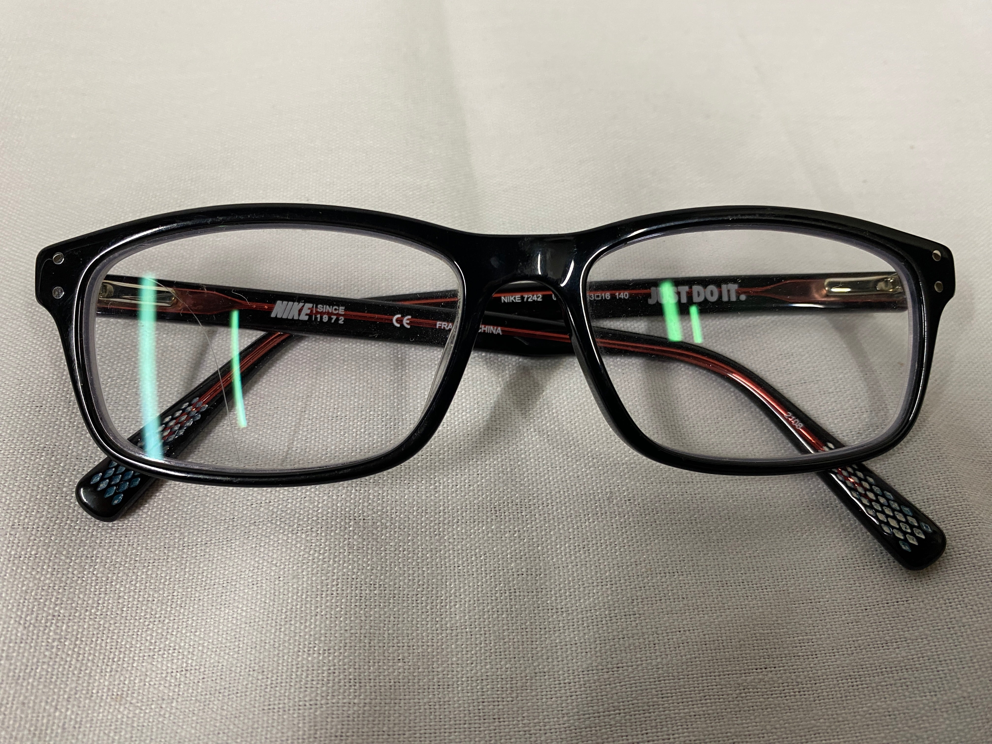 Nike Black and Red Glasses