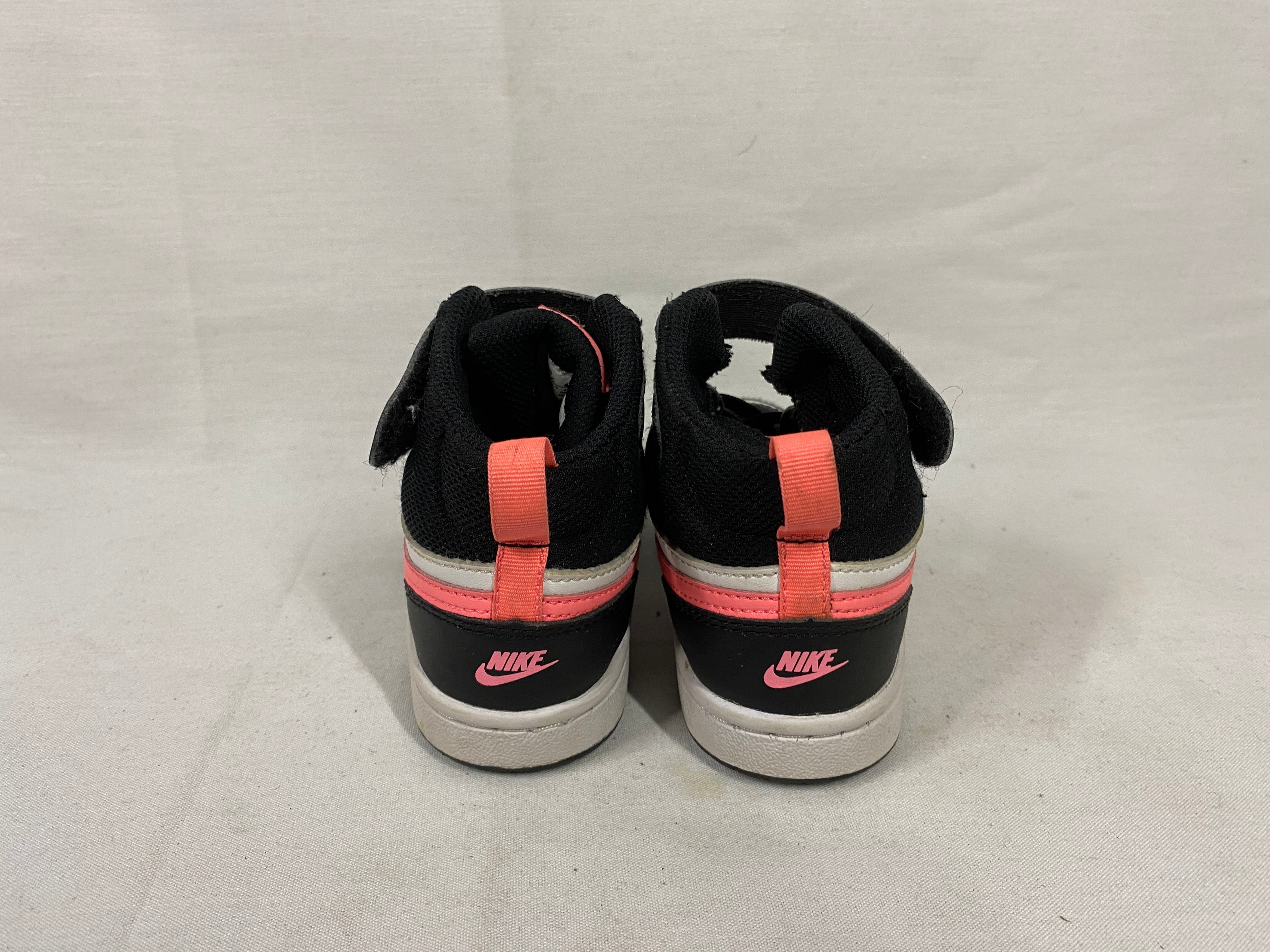 Nike Court Borough Mid 2 GS Black, White, and Pink Youth Size 11C