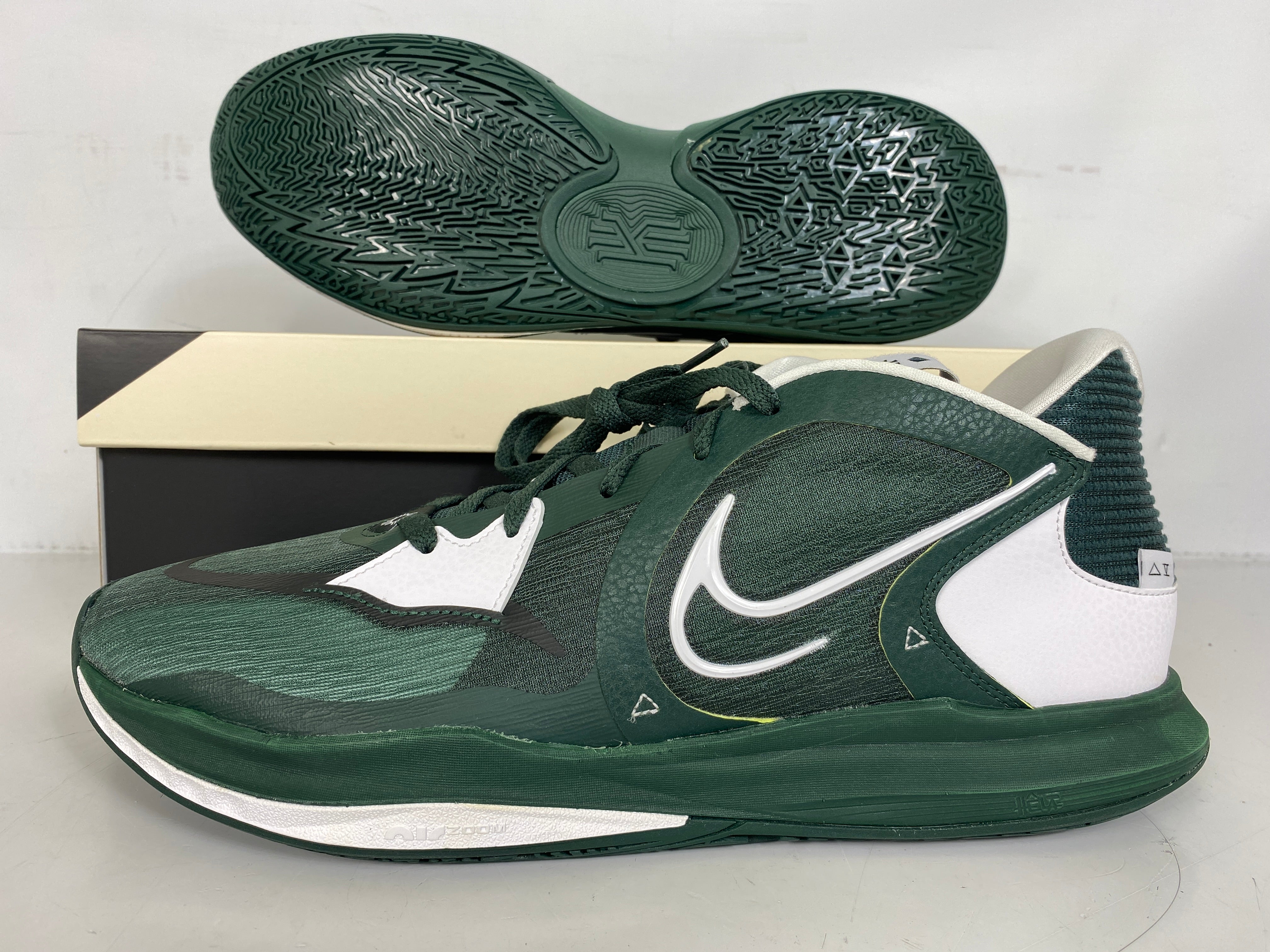 Nike Dark Green Kyrie Low 5 TB Promo Basketball Shoes Men's Size 8