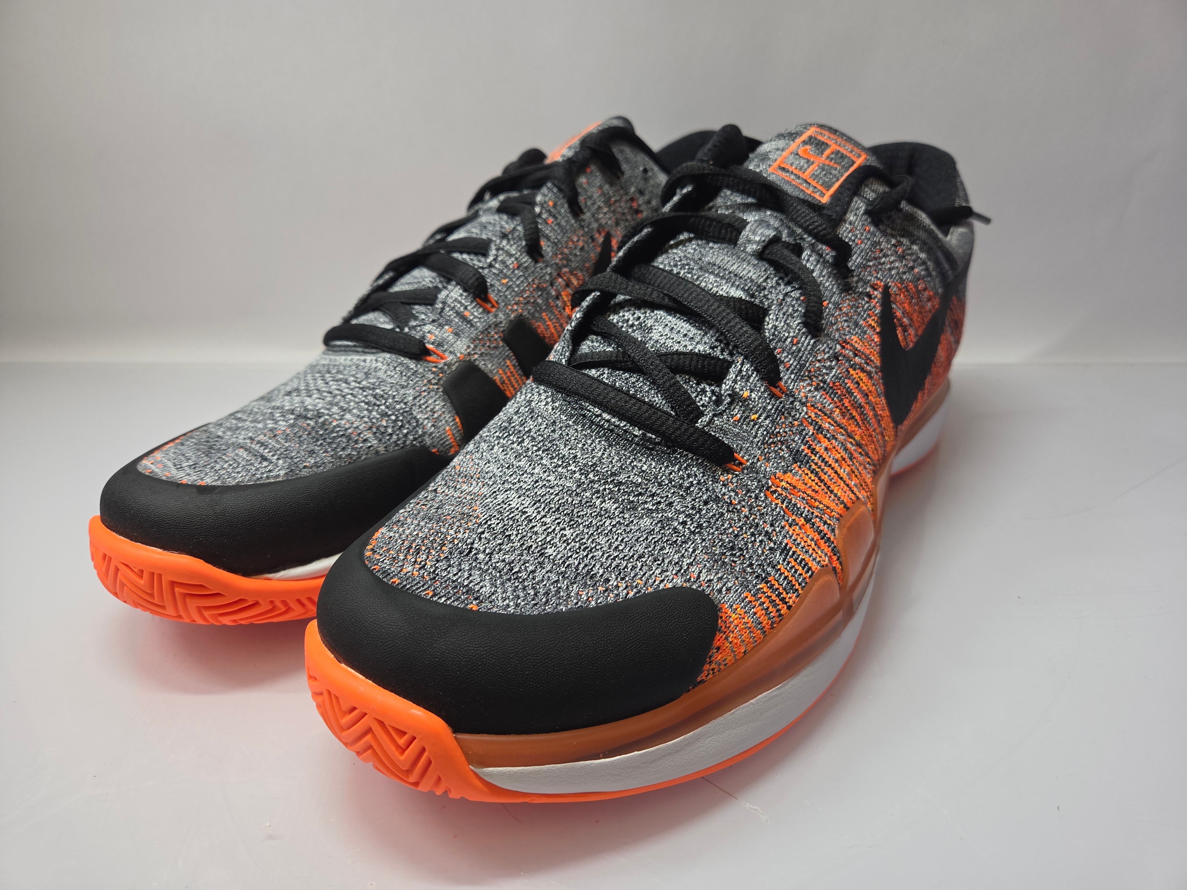 Nike Dark Grey Tart Zoom Vapor Flyknit Tennis Shoes Men's Size 14