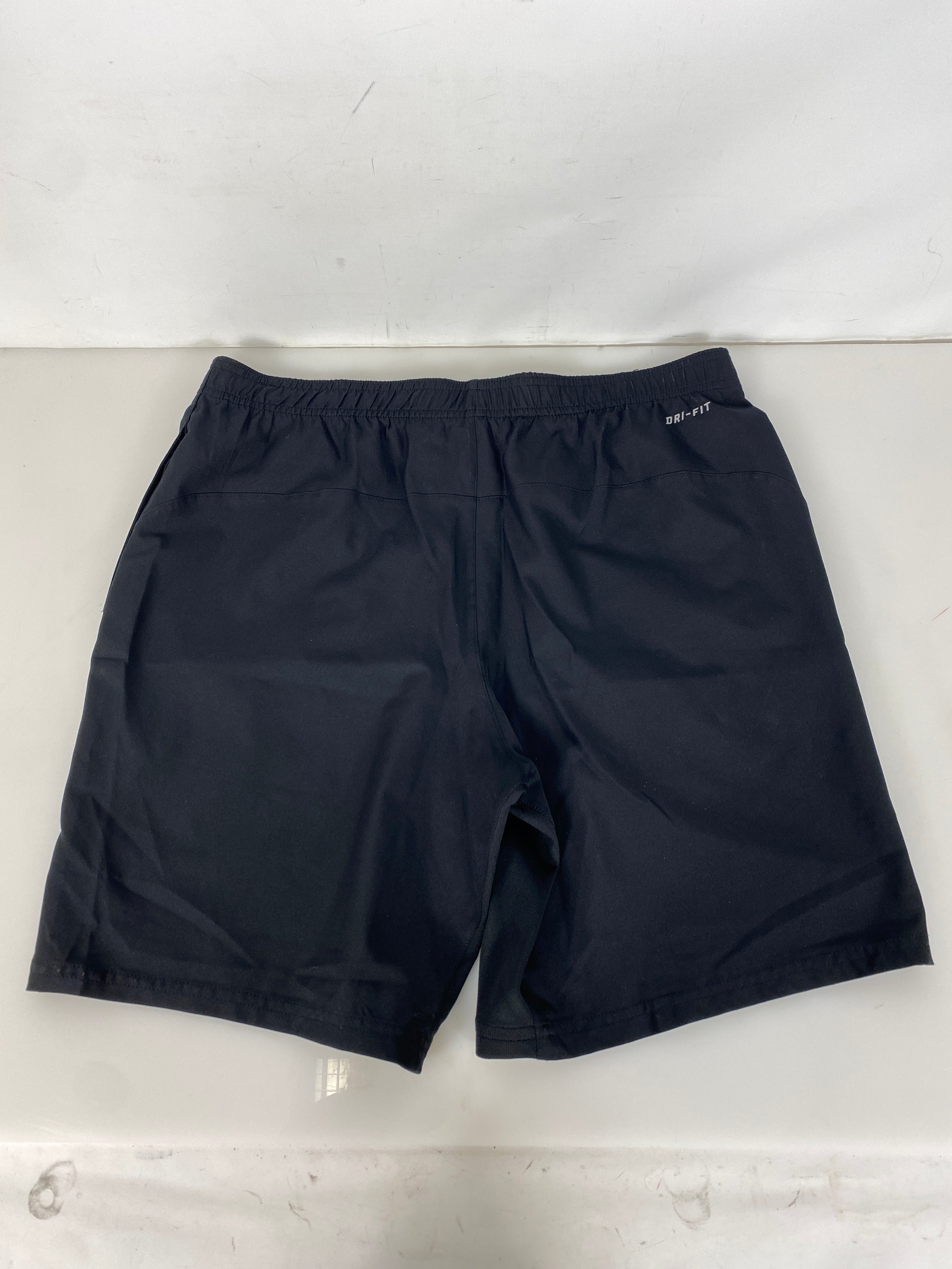 Nike Dri-fit Black and White Workout Shorts Size M