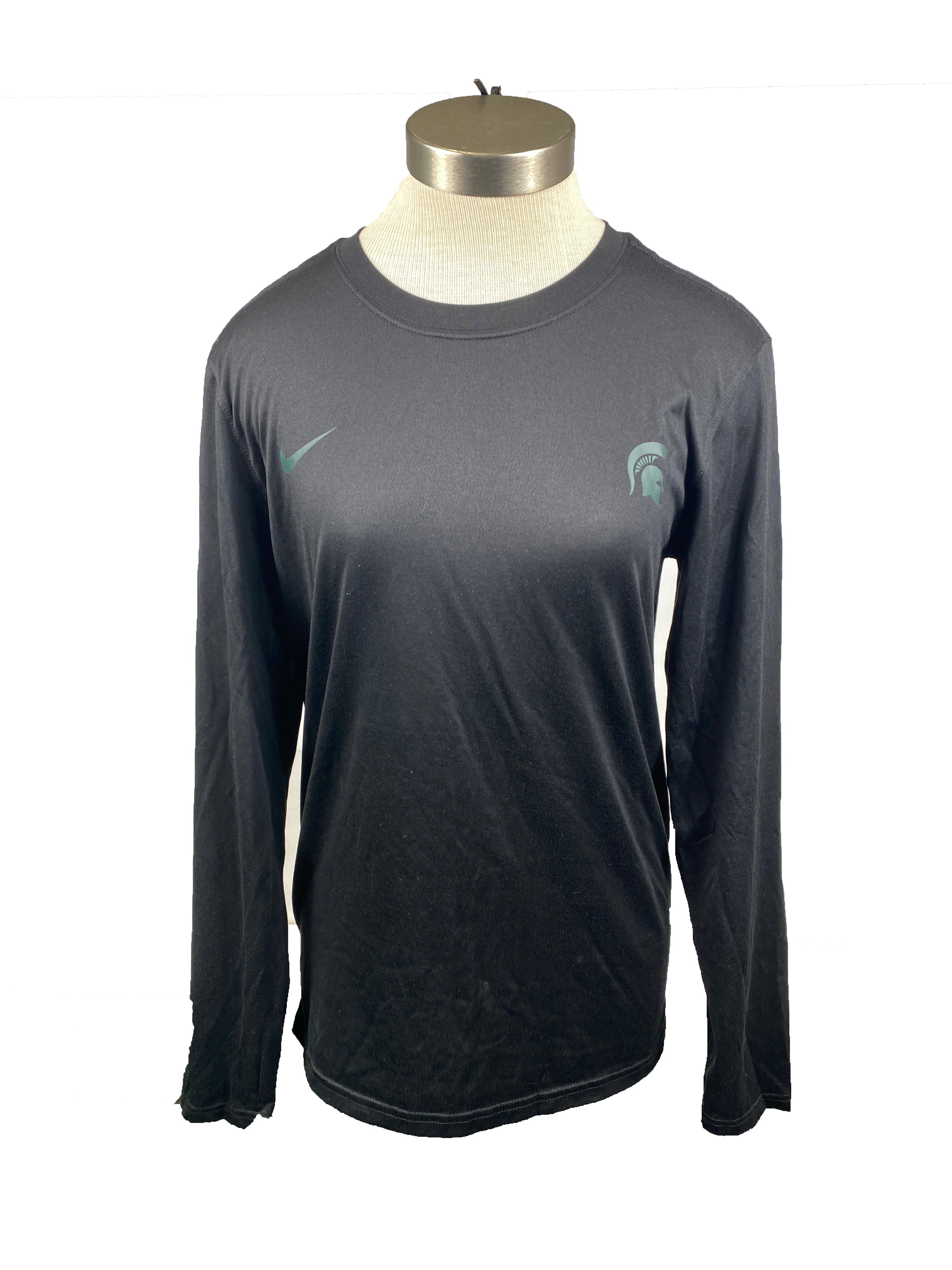 Nike Dri-Fit Black "SERVE" Long Sleeve Shirt Men's Size S