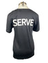 Nike Dri-Fit Black "SERVE" Short Sleeve Shirt Men's Size S