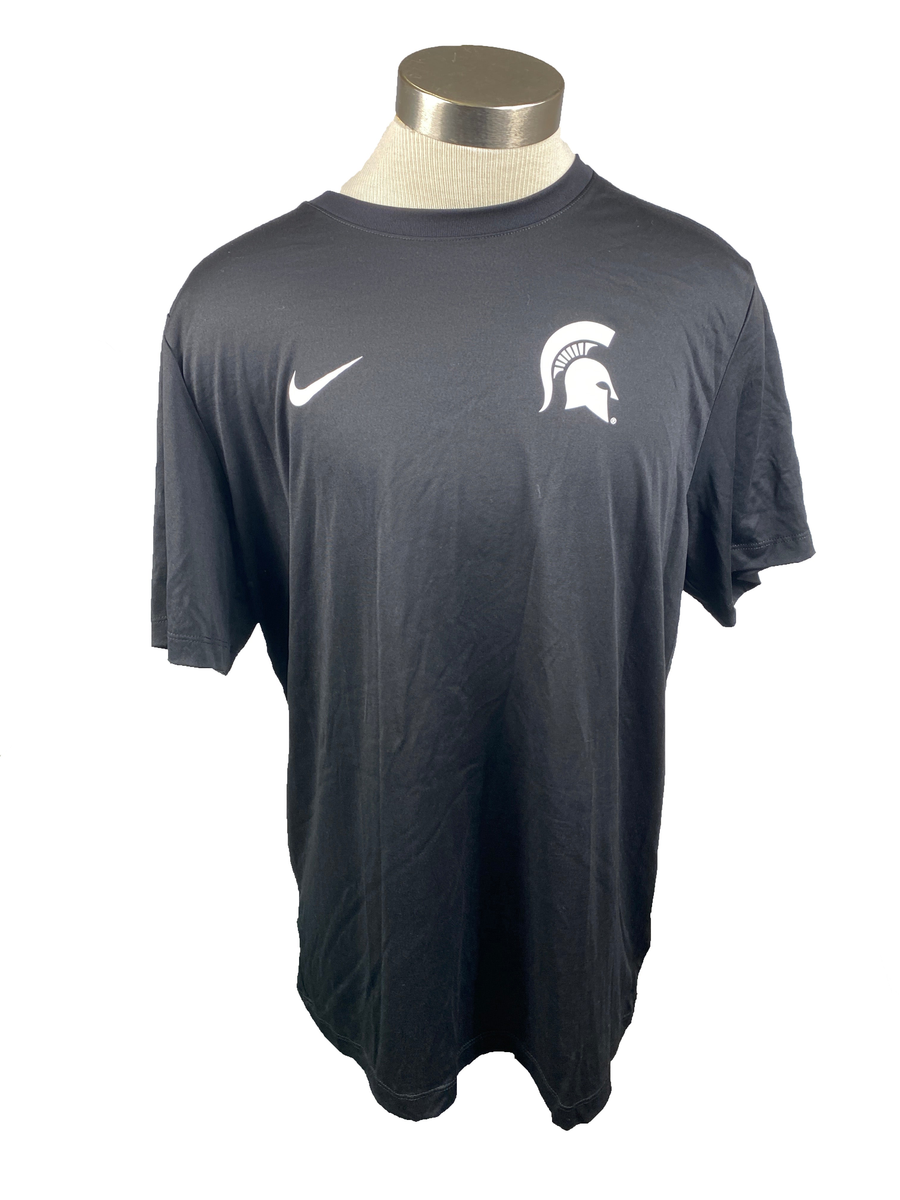 Nike Dri-Fit Black "SET THE STANDARD" Short Sleeve Shirt Men's Size XL