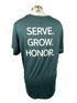 Nike Dri-Fit Green "SERVE GROW HONOR" Short Sleeve Shirt Men's Size S