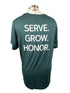 Nike Dri-Fit Green "SERVE GROW HONOR" Short Sleeve Shirt Men's Size S