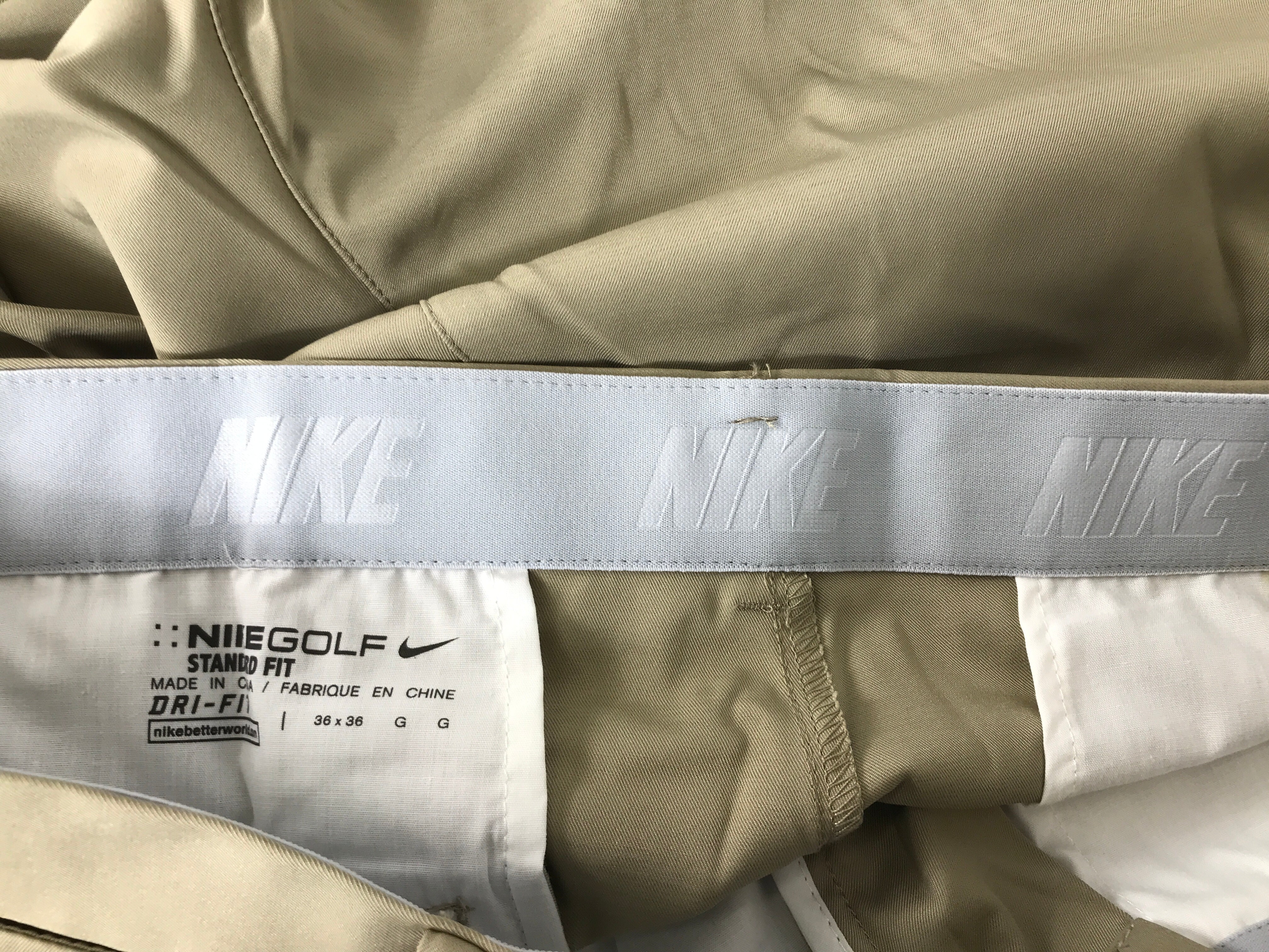 Nike Golf Dri-Fit Khaki Pants Men's Size 36x36