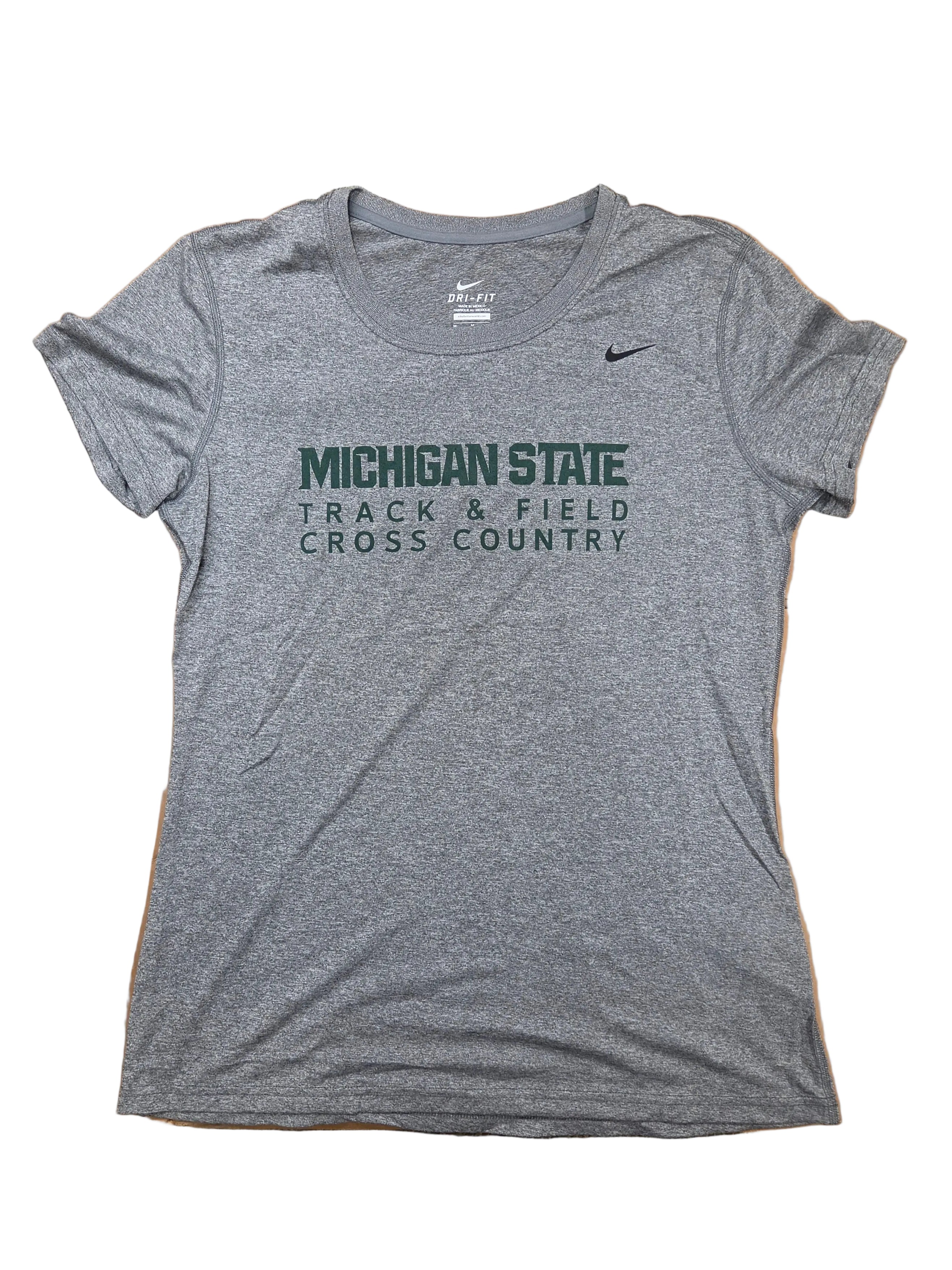 Nike Gray Dri-Fit Track & Field Cross Country T-Shirt Women's Size M