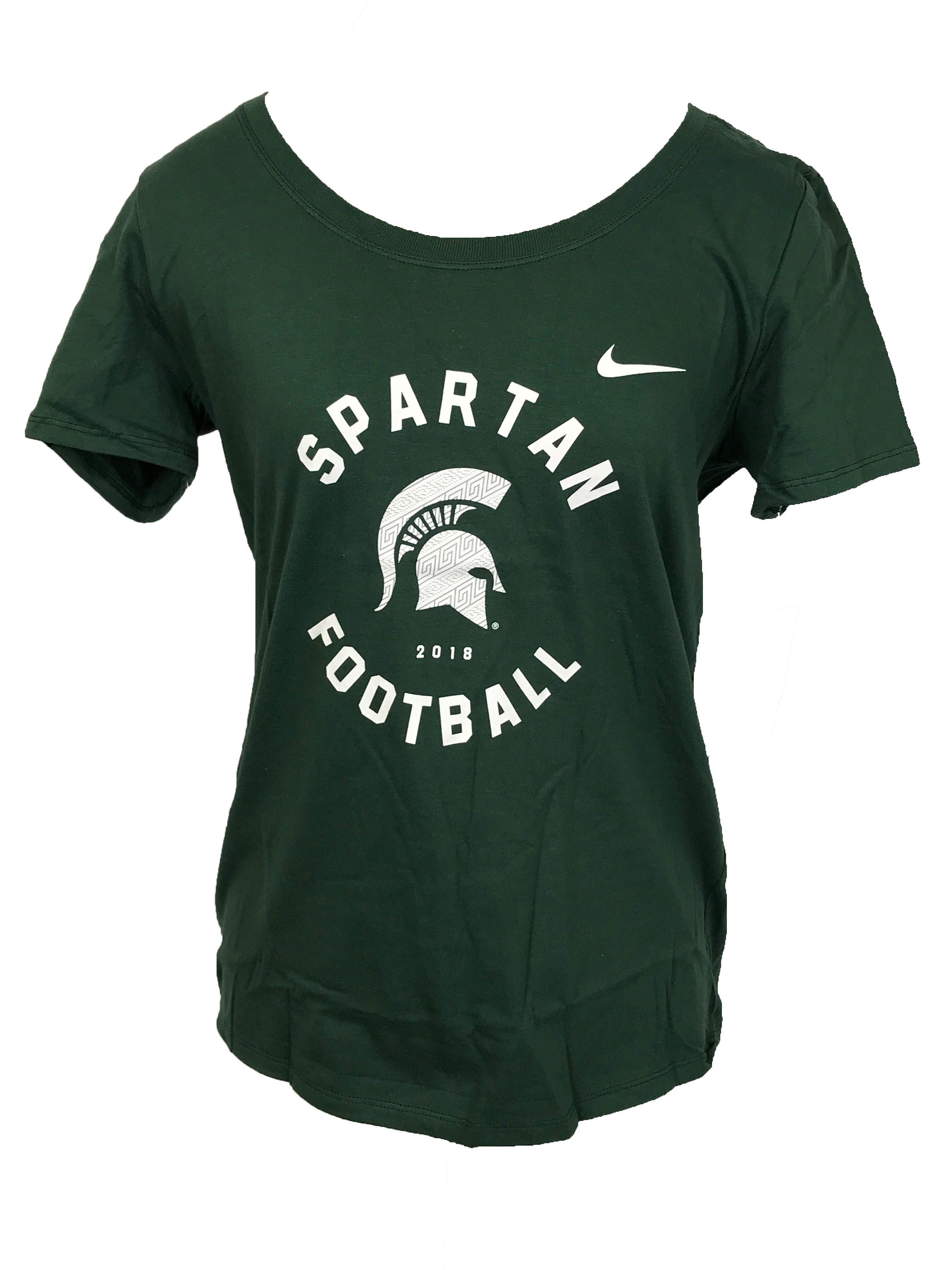 Nike Green 2018 MSU Football T-Shirt Women's Size XL