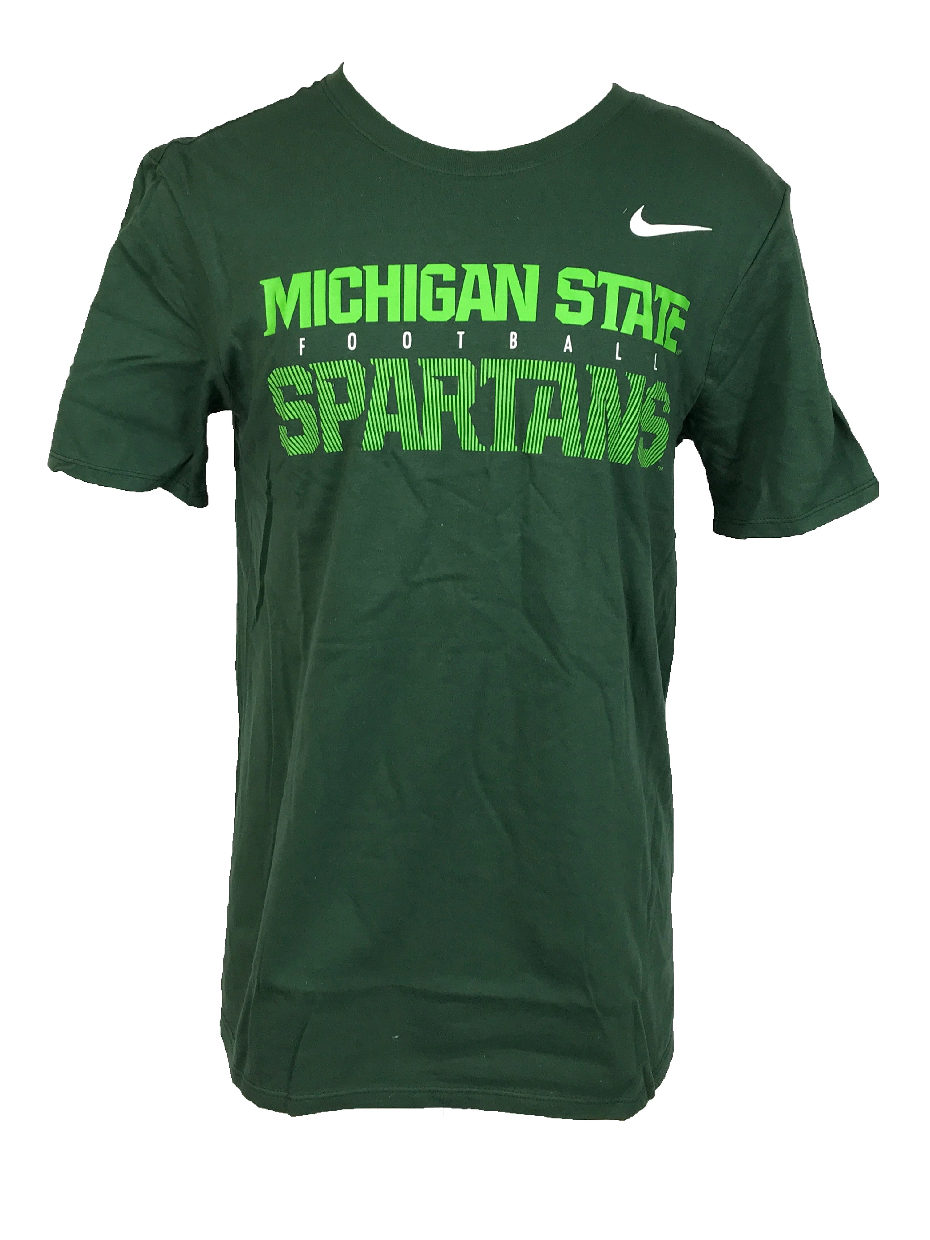 Nike Green 2019 MSU Football T-Shirt Men's Size 2XL