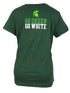 Nike Green 2019 MSU Football T-Shirt Women's Size S