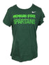 Nike Green 2019 MSU Football T-Shirt Women's Size S