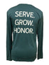 Nike Green Dri-Fit Michigan State Long Sleeve T-Shirt "Serve. Grow. Honor." Men's Size S