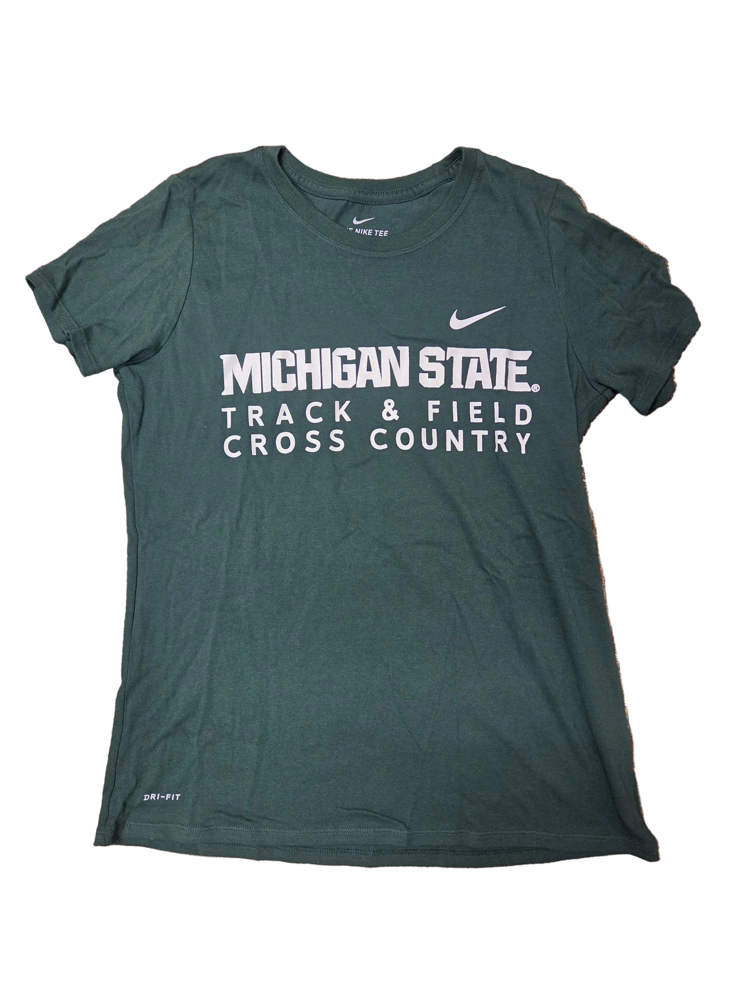 Nike Green Dri-Fit Track & Field Cross Country T-Shirt Women's Size L