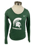 Nike Green Michigan State Long Sleeve T-Shirt Women's Size XS