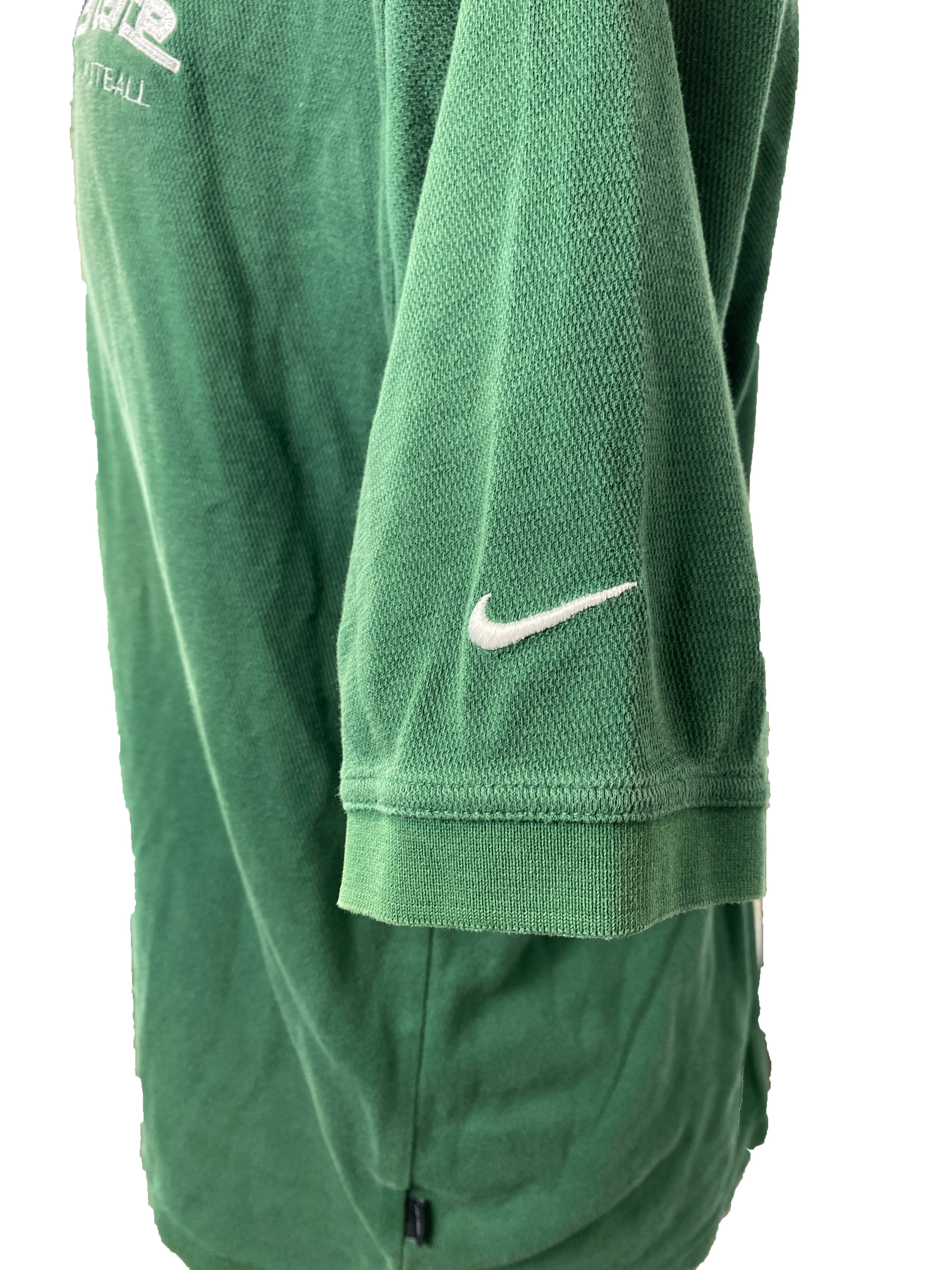 Nike Green Michigan State Polo Shirt Men's Size L