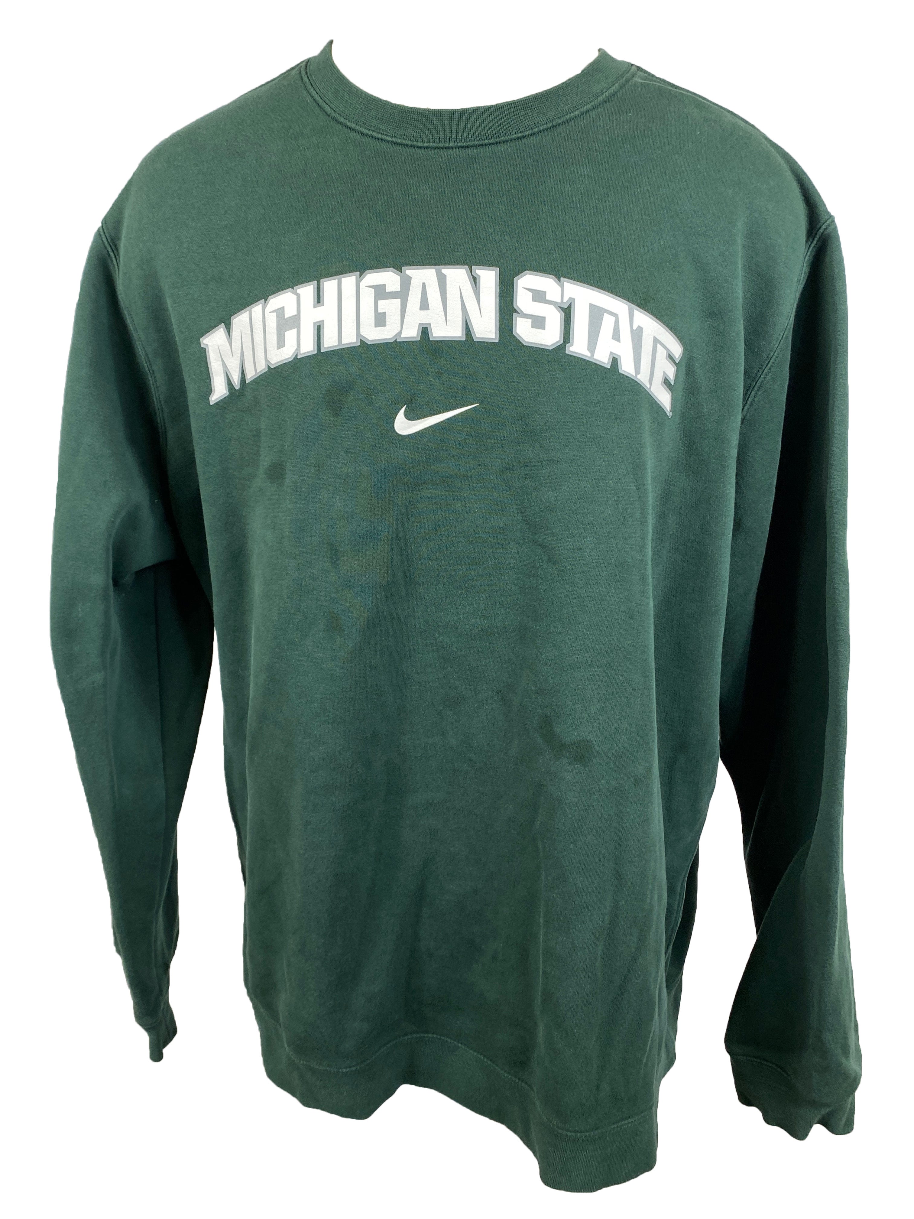 Nike Green Michigan State Sweatshirt Unisex Size 3XL