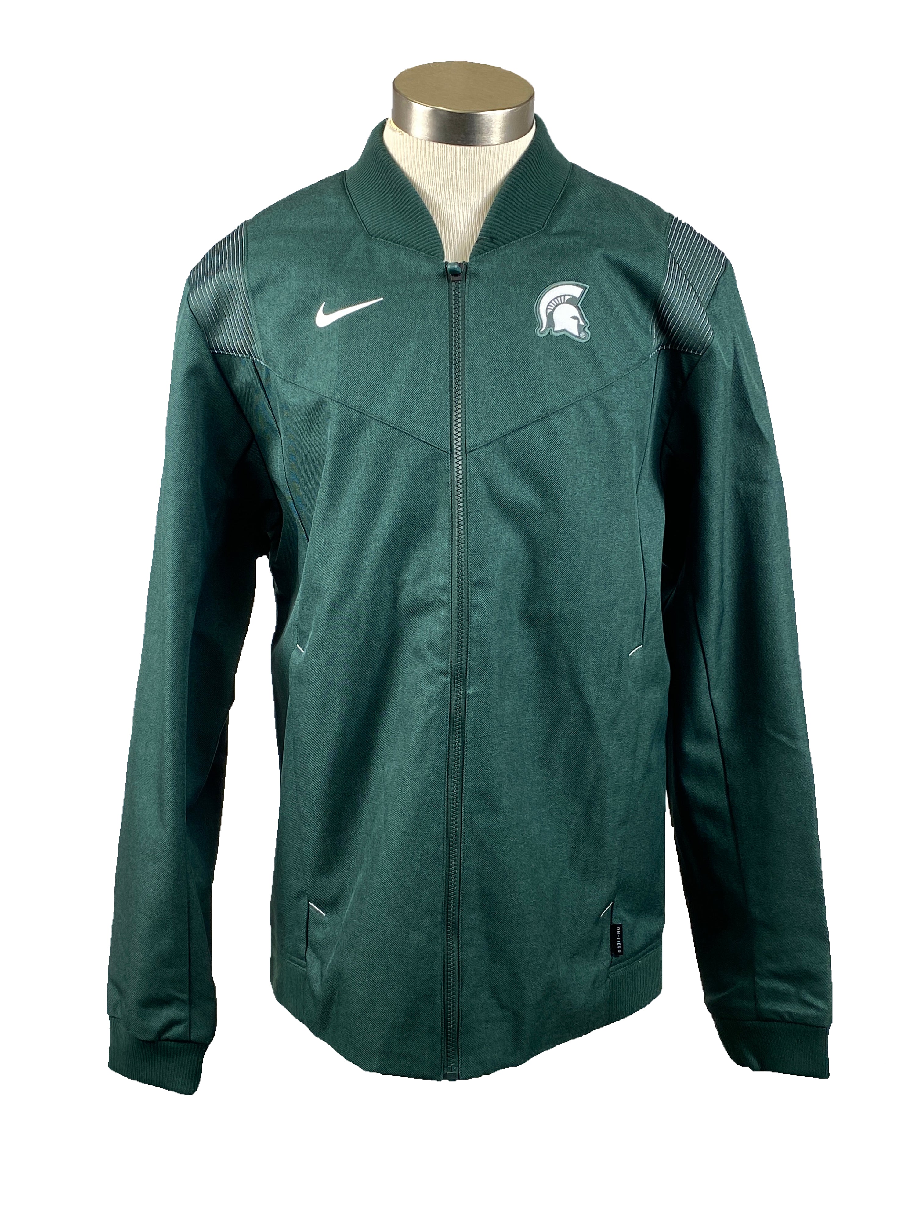Nike Green MSU Full-Zip Jacket Men's Size L Tall