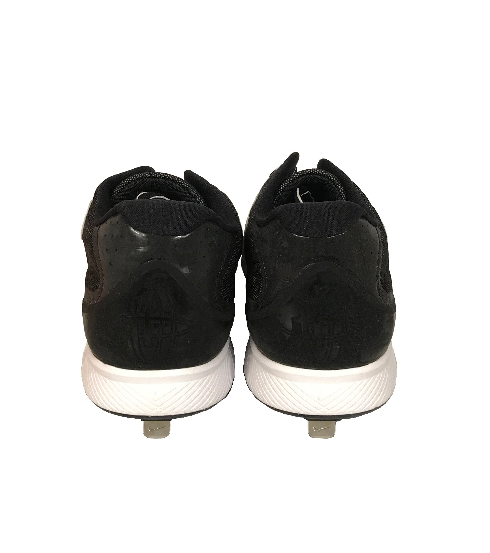 Nike Huarache Pro Low Metal Black and White Baseball Cleats Men's Size 15