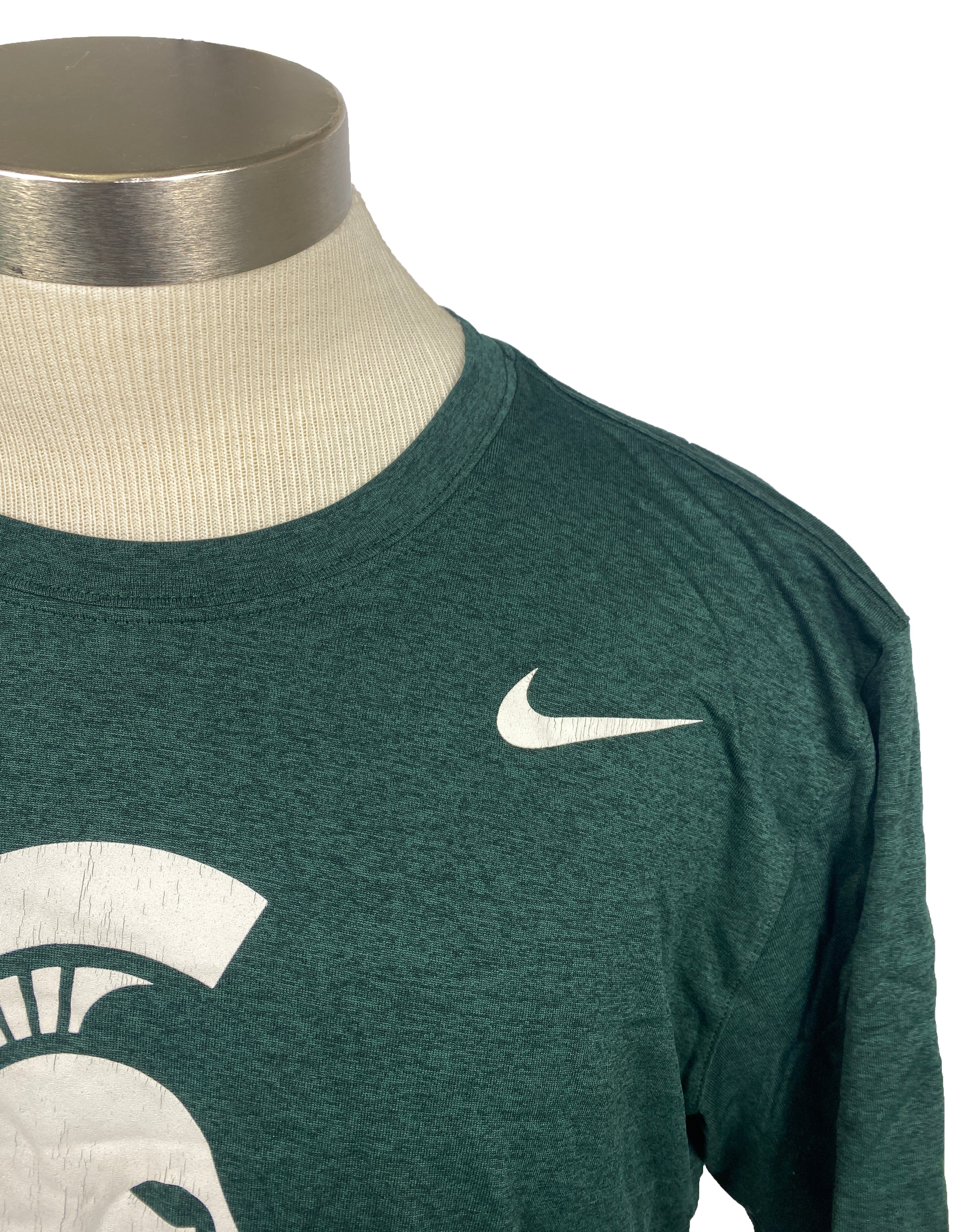 Nike Michigan State Soccer Green T-Shirt Unisex Size L