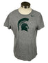 Nike Michigan State University Gray Spartan Helmet T-Shirt Unisex Size L