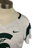 Nike Michigan State University White V-Neck T-Shirt Women's Size L