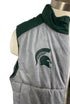 Nike MSU Gray and Green Puffer Vest Men's Size XL