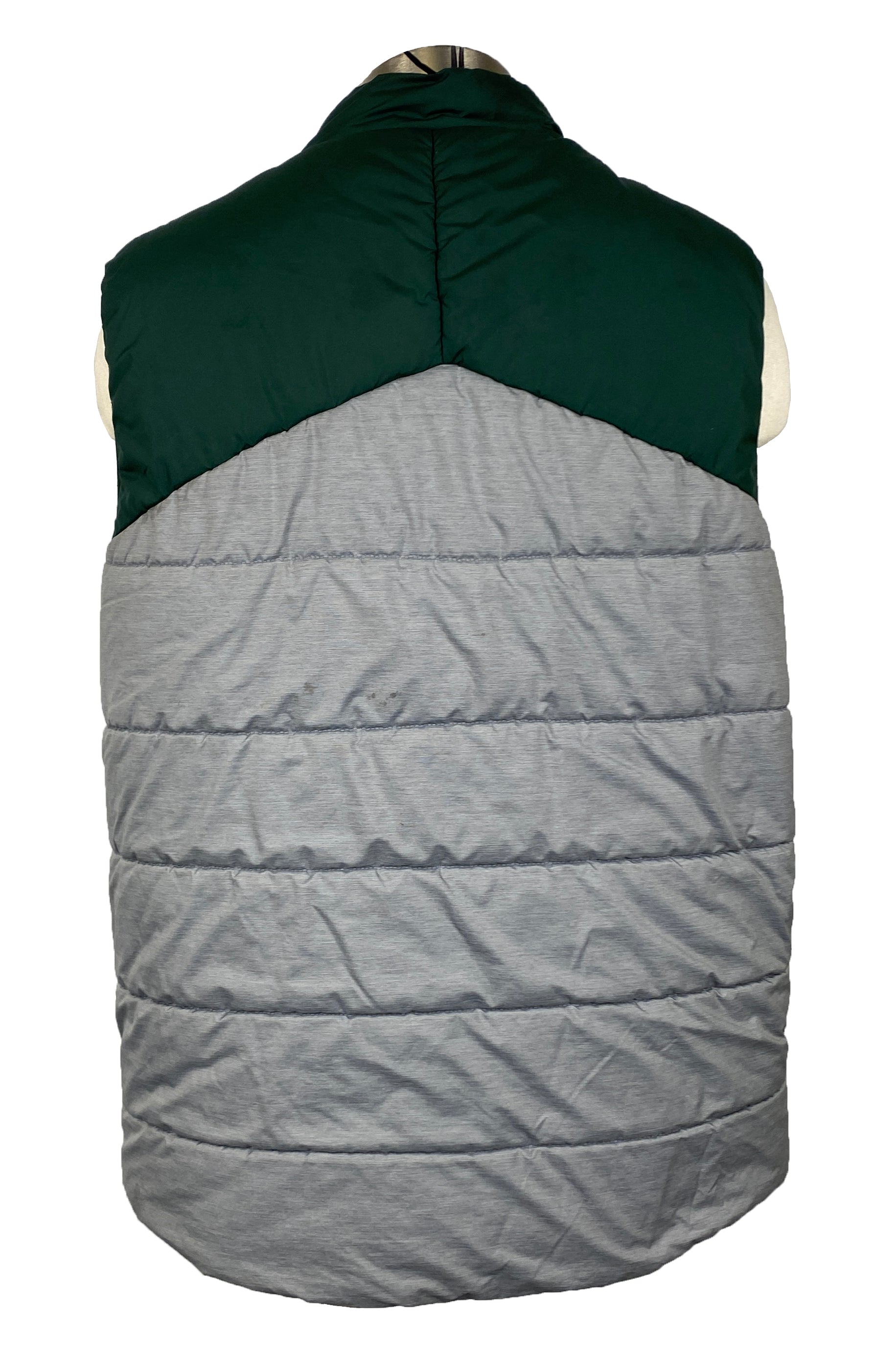 Nike MSU Gray and Green Puffer Vest Men's Size XL