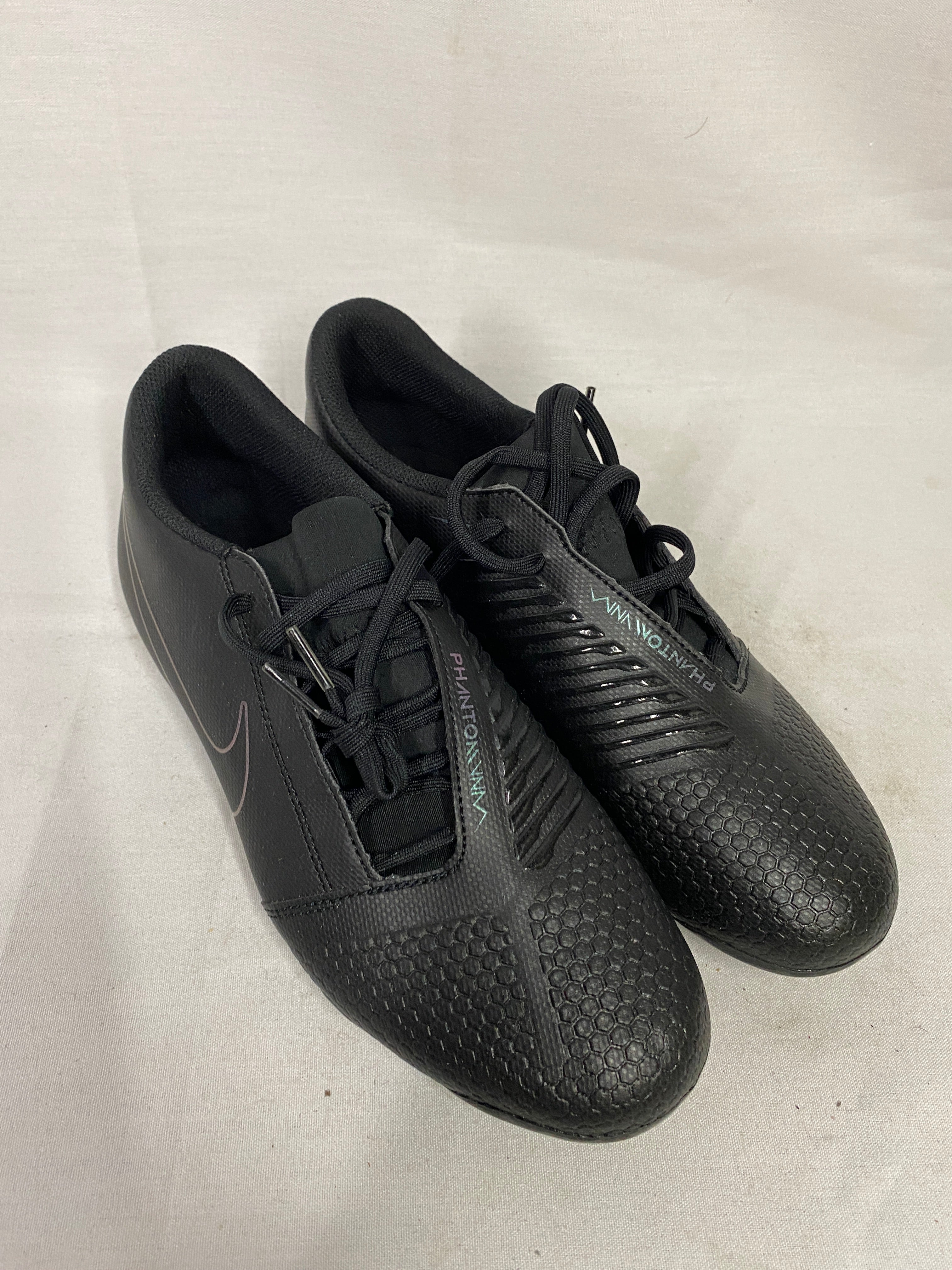 Nike Phantom Venom Club FG Black Soccer Cleats Men's Size 8.5/Women's Size 10