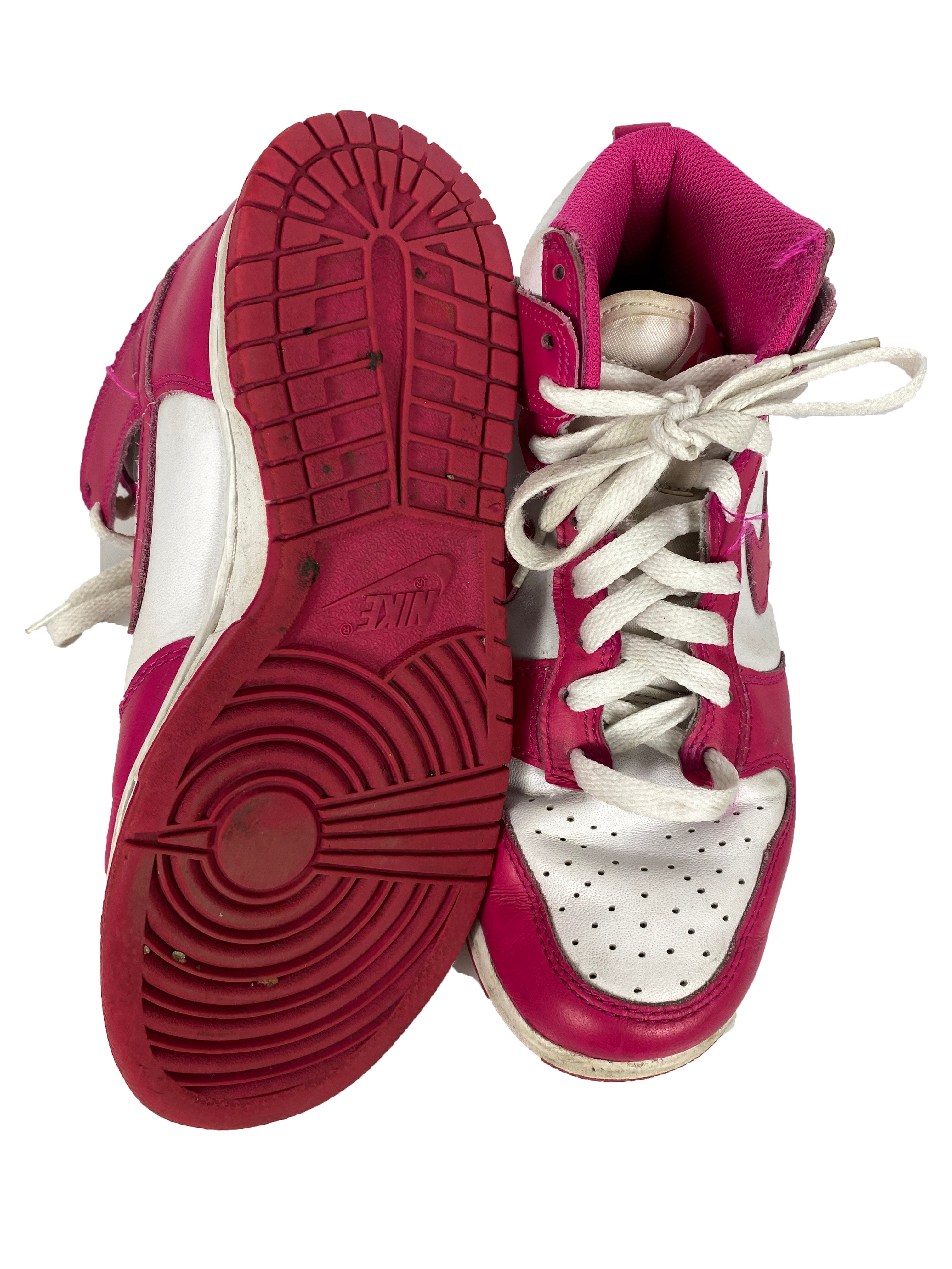 Nike Pink High Top Dunk Shoes Men's Size 6