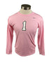 Nike Pink Spartan Brest Cancer Awareness Volleyball Long Sleeve Jersey #1 Women's Size L