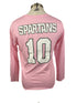 Nike Pink Spartan Brest Cancer Awareness Volleyball Long Sleeve Jersey #10 Women's Size L