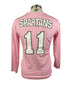 Nike Pink Spartan Brest Cancer Awareness Volleyball Long Sleeve Jersey #11 Women's Size L