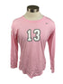 Nike Pink Spartan Brest Cancer Awareness Volleyball Long Sleeve Jersey #13 Women's Size L