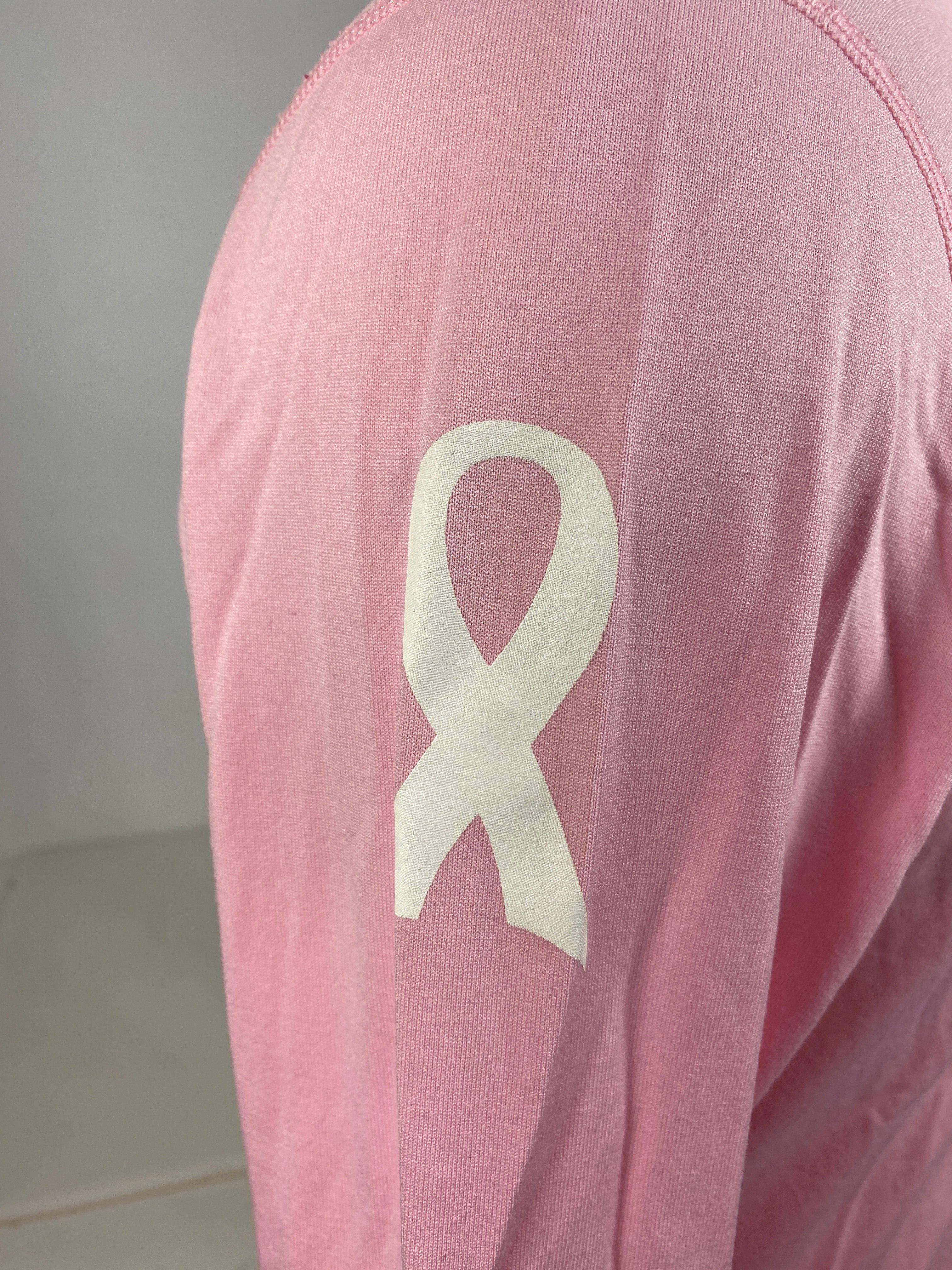 Nike Pink Spartan Brest Cancer Awareness Volleyball Long Sleeve Jersey #17 Women's Size XL