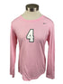 Nike Pink Spartan Brest Cancer Awareness Volleyball Long Sleeve Jersey #4 Women's Size M