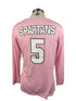 Nike Pink Spartan Brest Cancer Awareness Volleyball Long Sleeve Jersey #5 Women's Size L