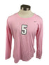 Nike Pink Spartan Brest Cancer Awareness Volleyball Long Sleeve Jersey #5 Women's Size L