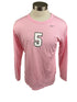Nike Pink Spartan Brest Cancer Awareness Volleyball Long Sleeve Jersey #5 Women's Size XL