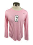 Nike Pink Spartan Brest Cancer Awareness Volleyball Long Sleeve Jersey #6 Women's Size L