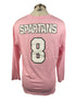 Nike Pink Spartan Brest Cancer Awareness Volleyball Long Sleeve Jersey #8 Women's Size XL