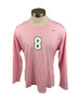Nike Pink Spartan Brest Cancer Awareness Volleyball Long Sleeve Jersey #8 Women's Size XL