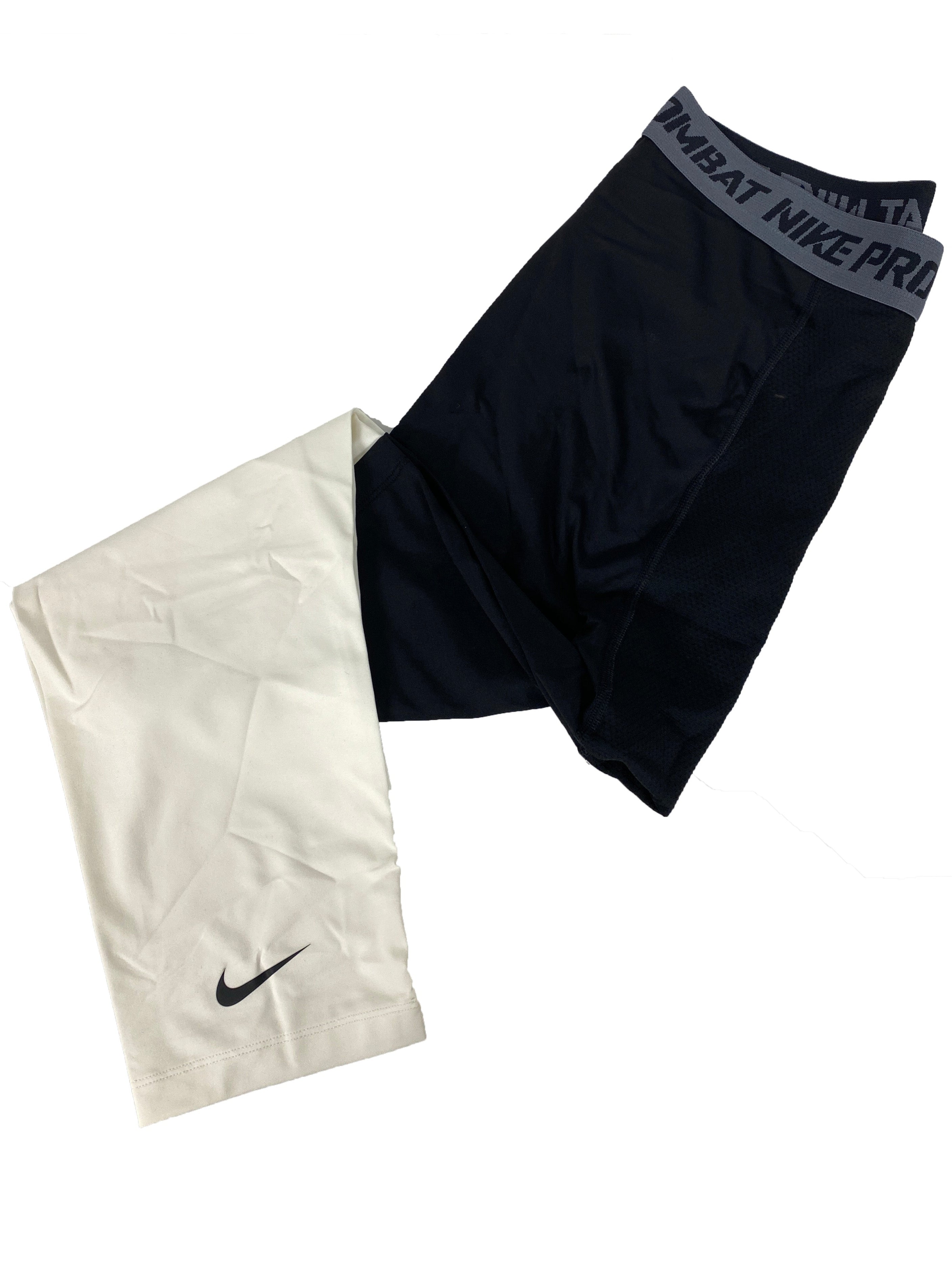 Nike Pro Black and White Compression Tights Leggings Men’s L *NEW*