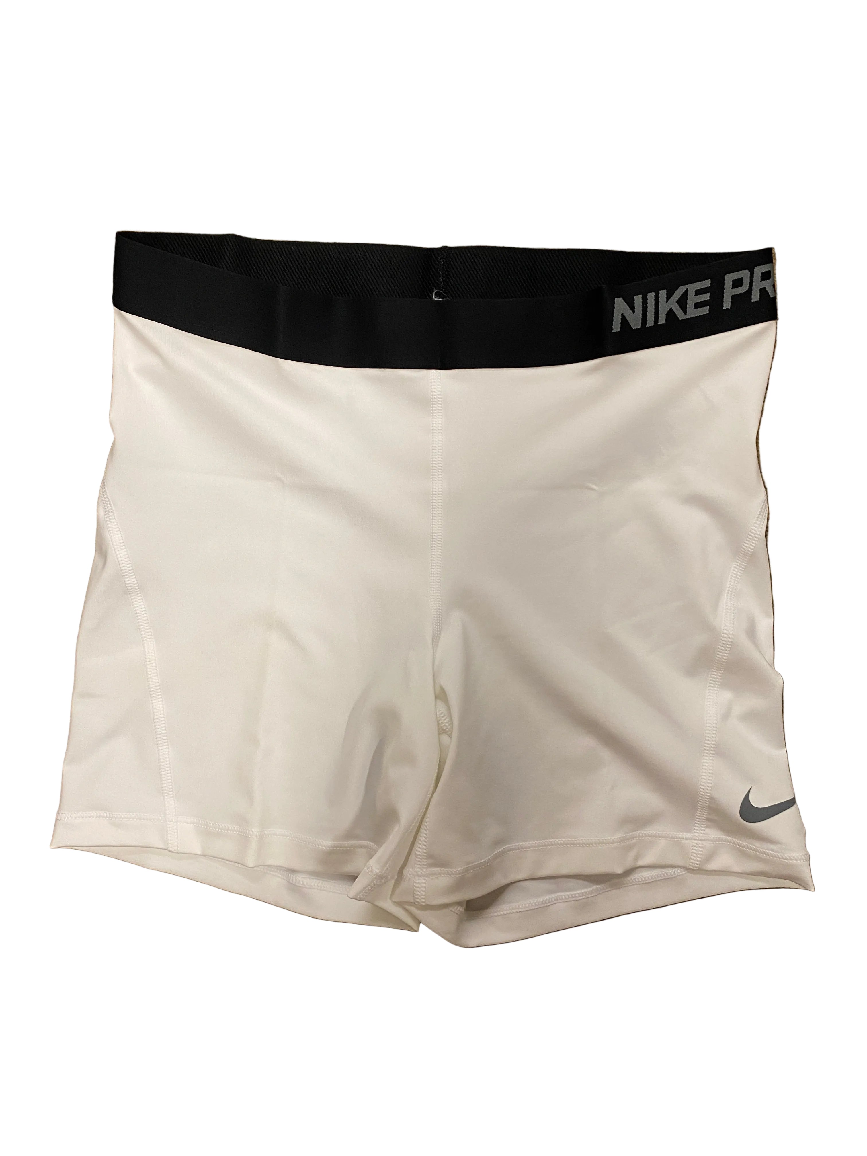 Nike Pro White Compression Shorts Women's Size L