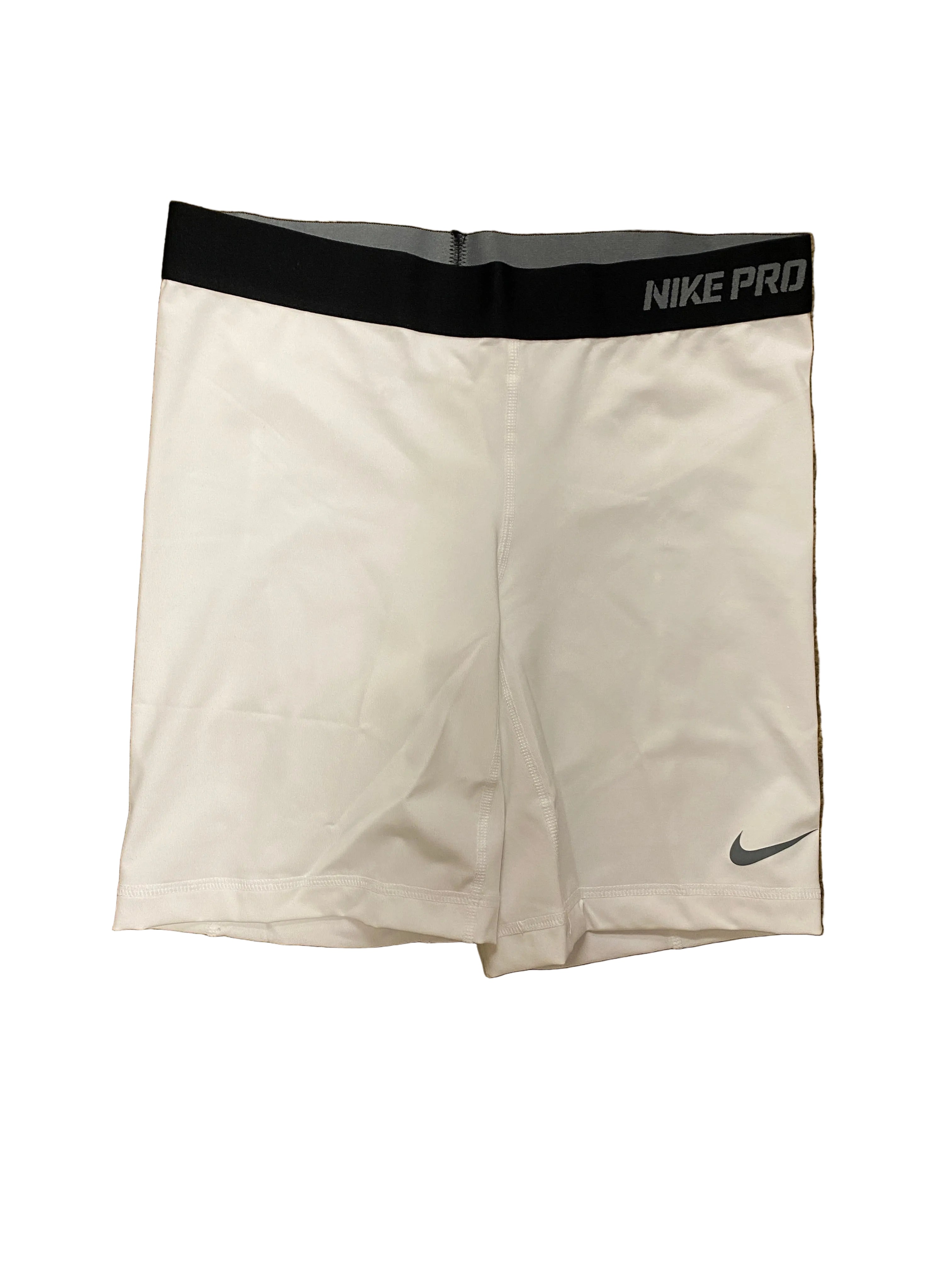 Nike Pro White Compression Shorts Women's Size L