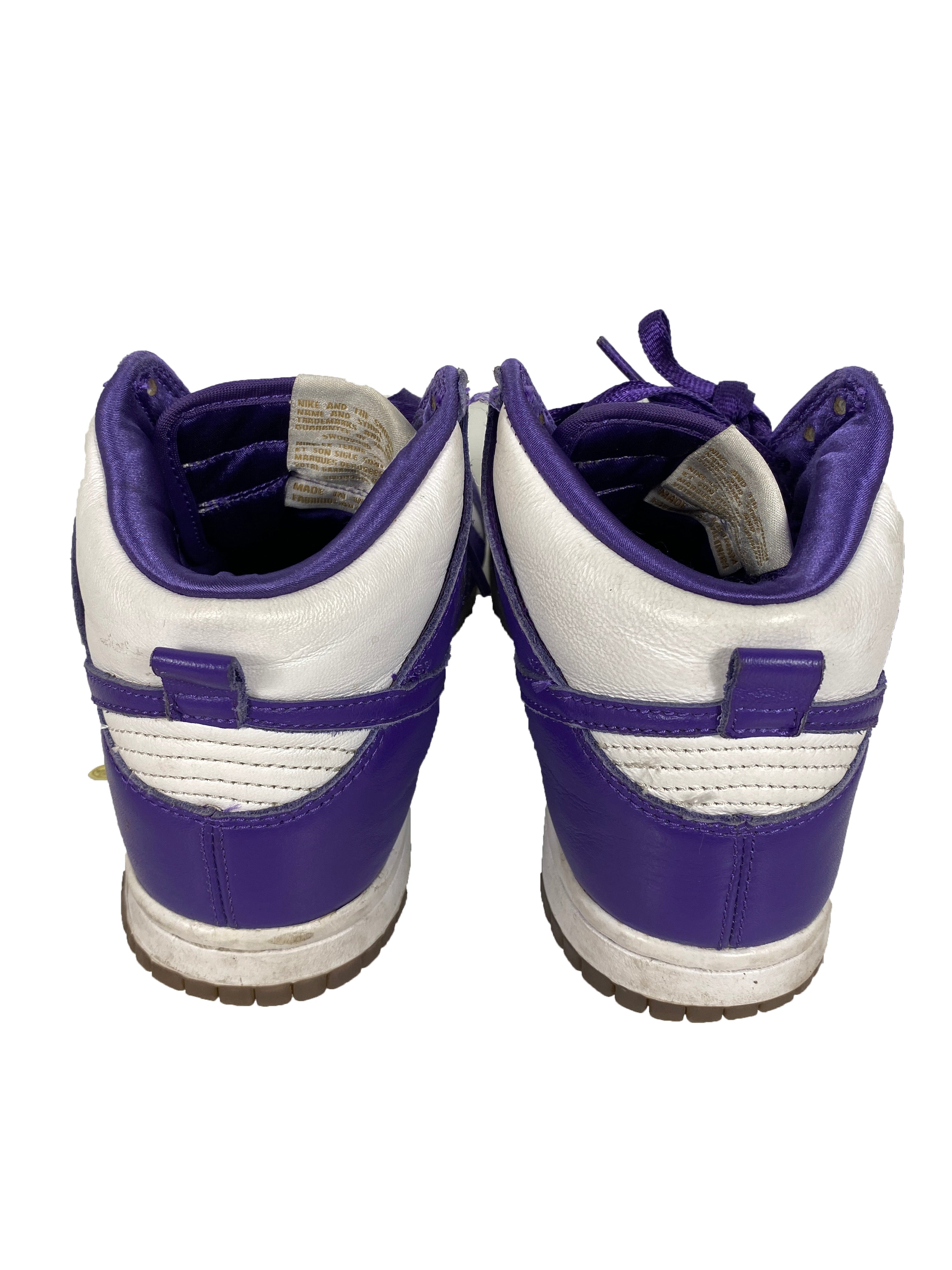Nike Purple High Top Dunk Shoes Men's Size 6