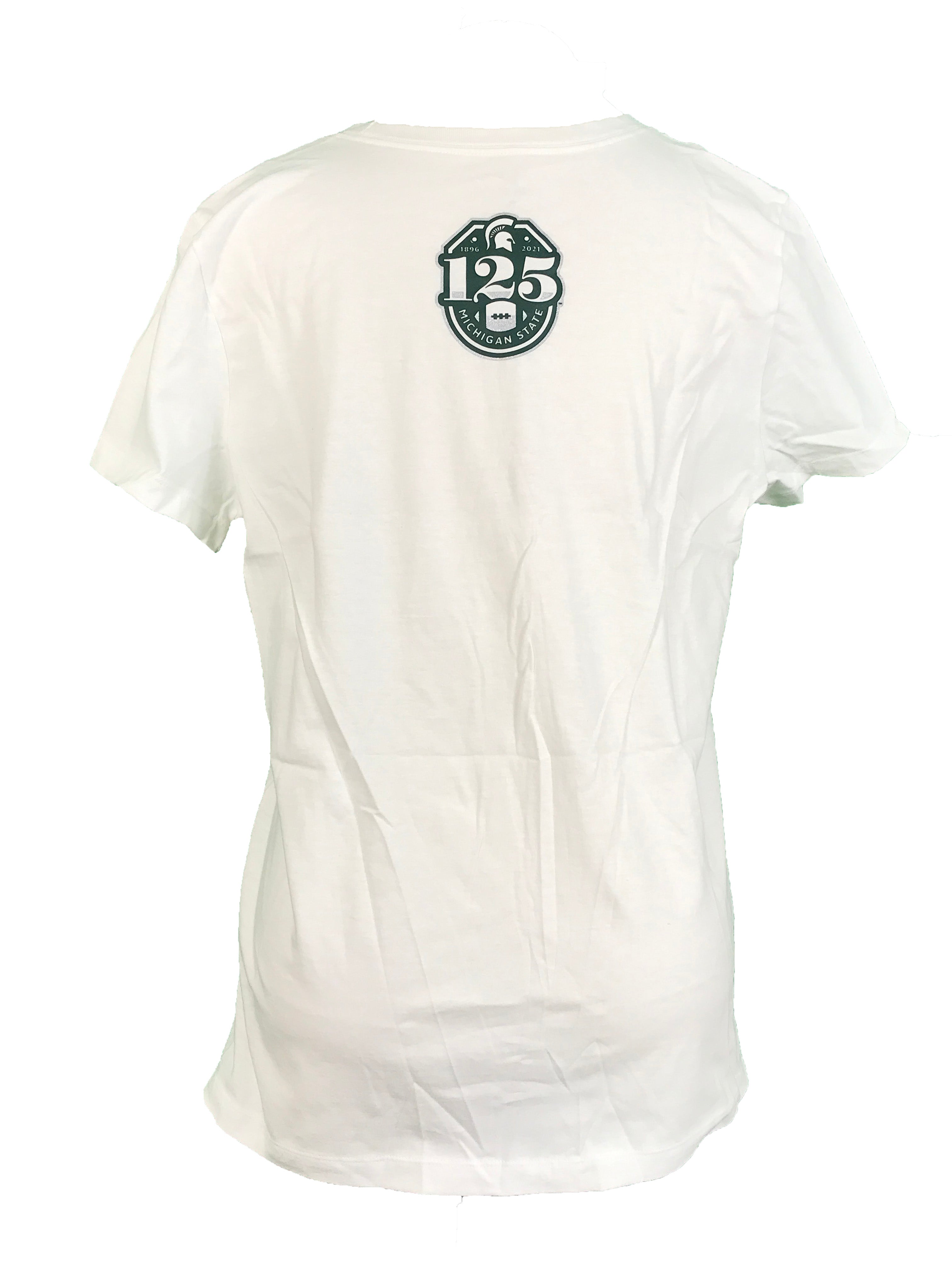 Nike White 2021 MSU Football T-Shirt Women's Size L