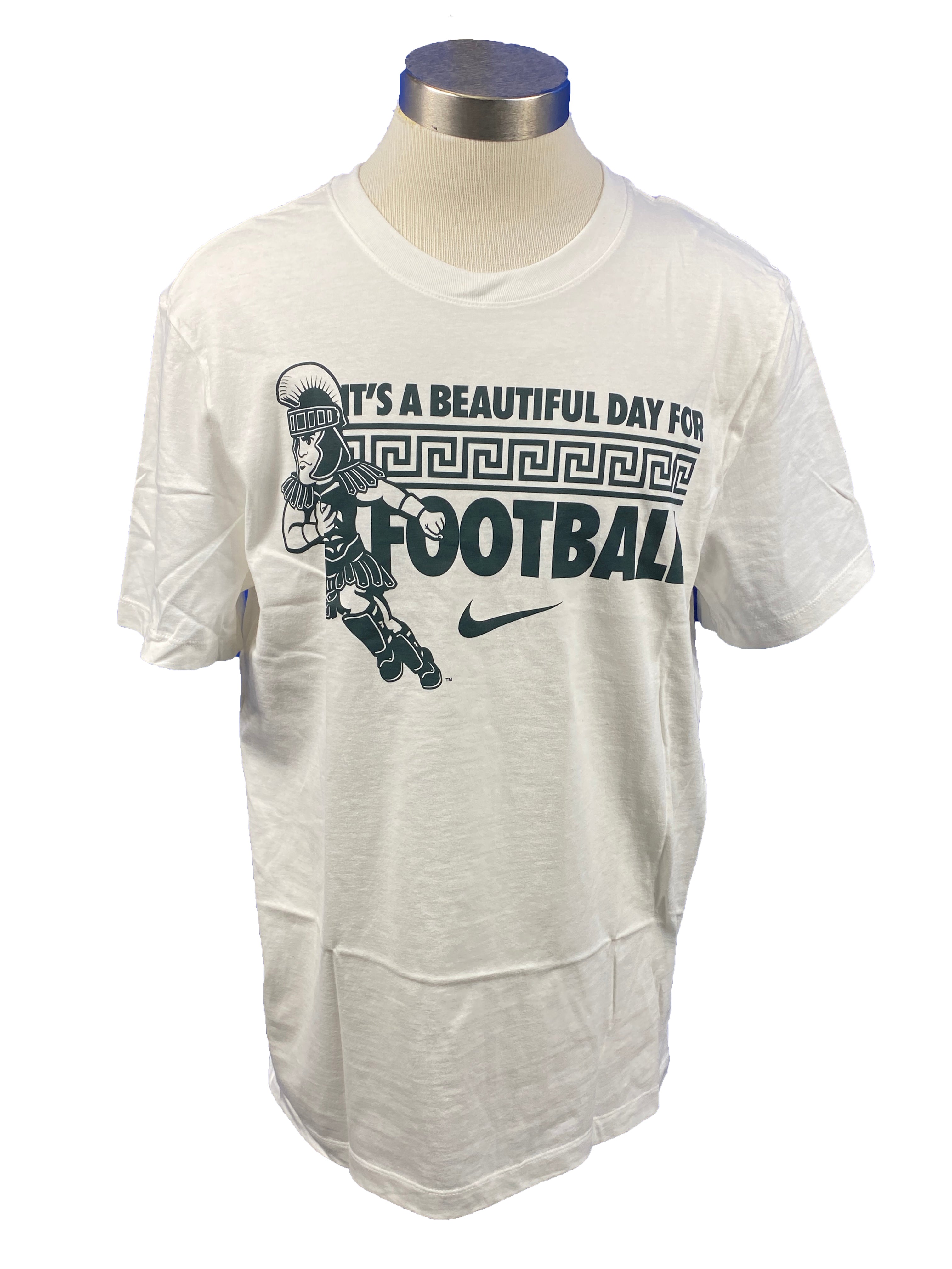 Nike White 2024 MSU Football T-Shirt Men's Size 2XL