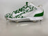 Nike White and Green Alpha Hurache Elite 2 Low Baseball Cleats Men's Size 16