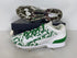 Nike White and Green Alpha Hurache Elite 2 Low Baseball Cleats Men's Size 16